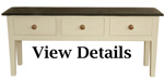 Painted Slate Top Serving Table