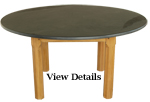 Pine Round Slate Top Table