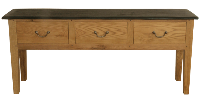 Serving Table Oak Slate Top