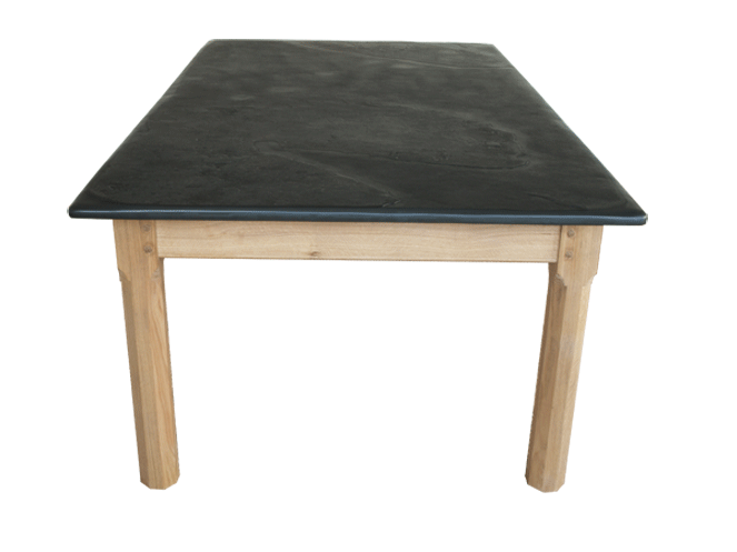 Large Slate & Oak Garden Table,Patio Table