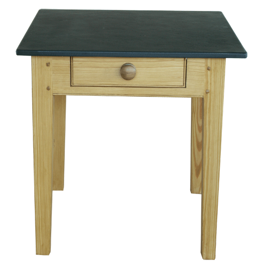Wax Pine Pastry Table Slate Top