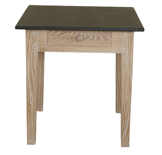 Limed Oak Slate Top Pastry Table